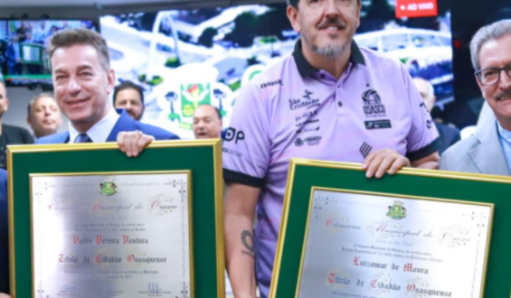 CEO do São Cristóvão Saúde, Valdir Ventura, recebe título de Cidadão Osasquense