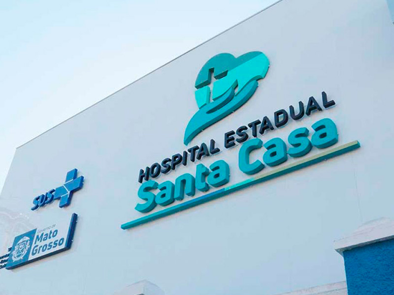 Obras do Hospital Estadual Santa Casa em Cuiabá estão em etapa final